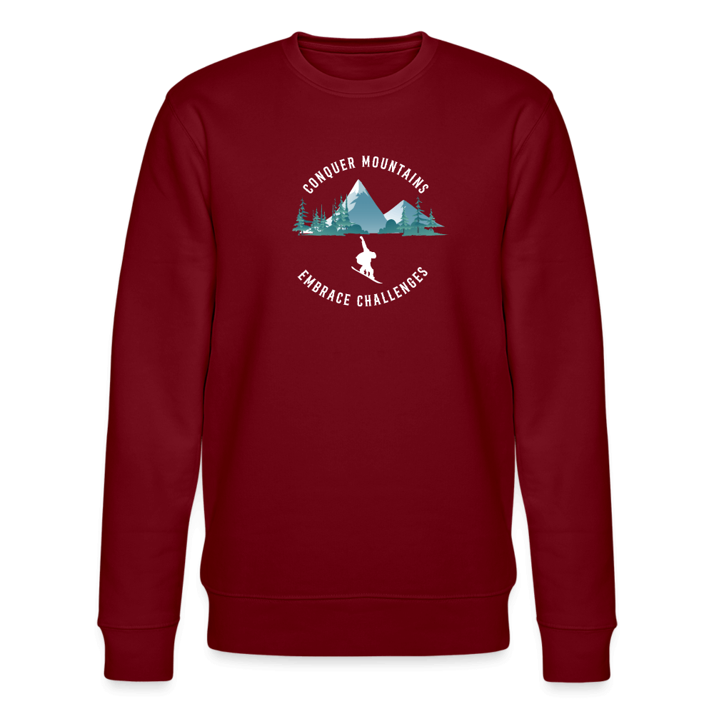 Men’s Organic Sweatshirt by Stanley & Stella - burgundy