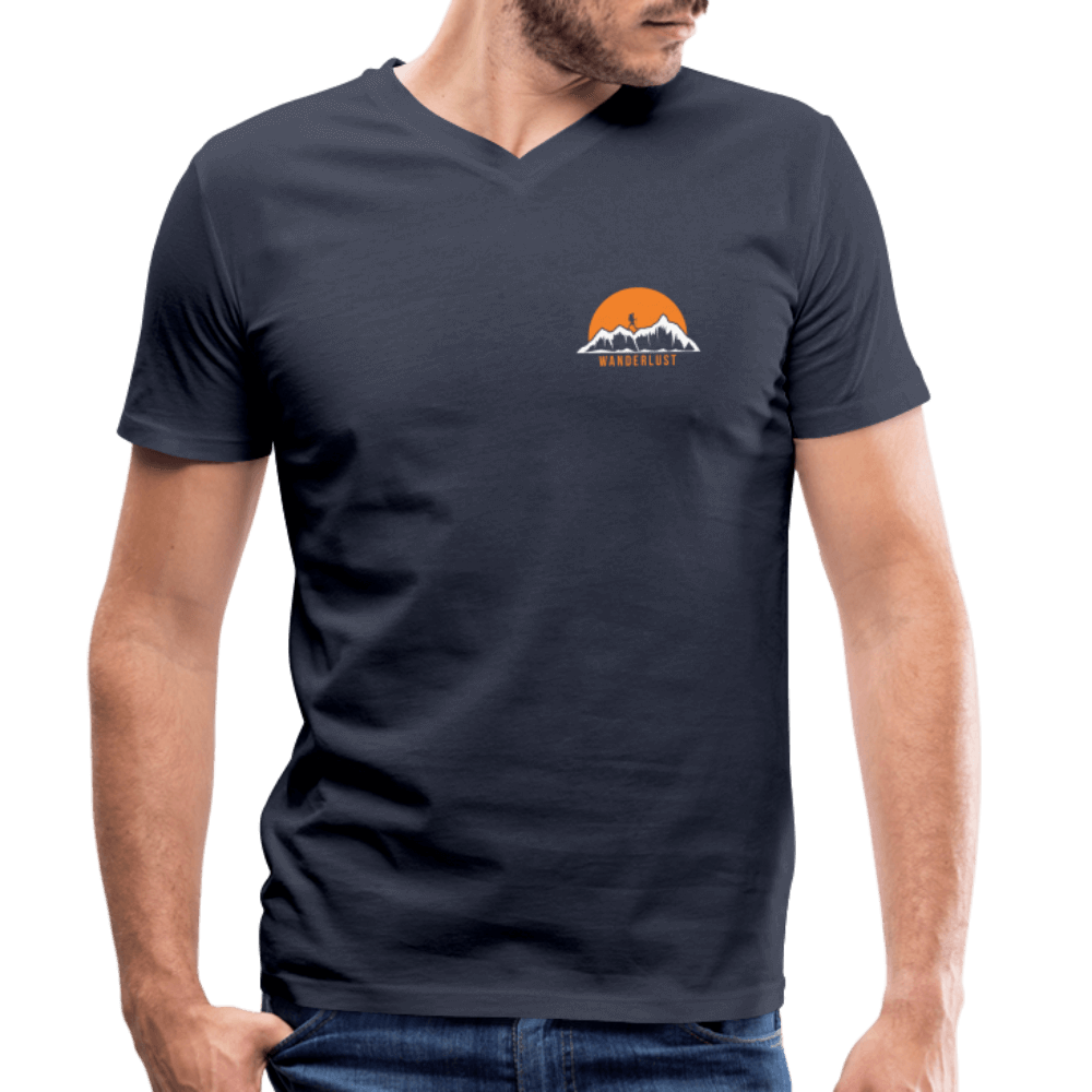 Men's Organic V-Neck T-Shirt - navy