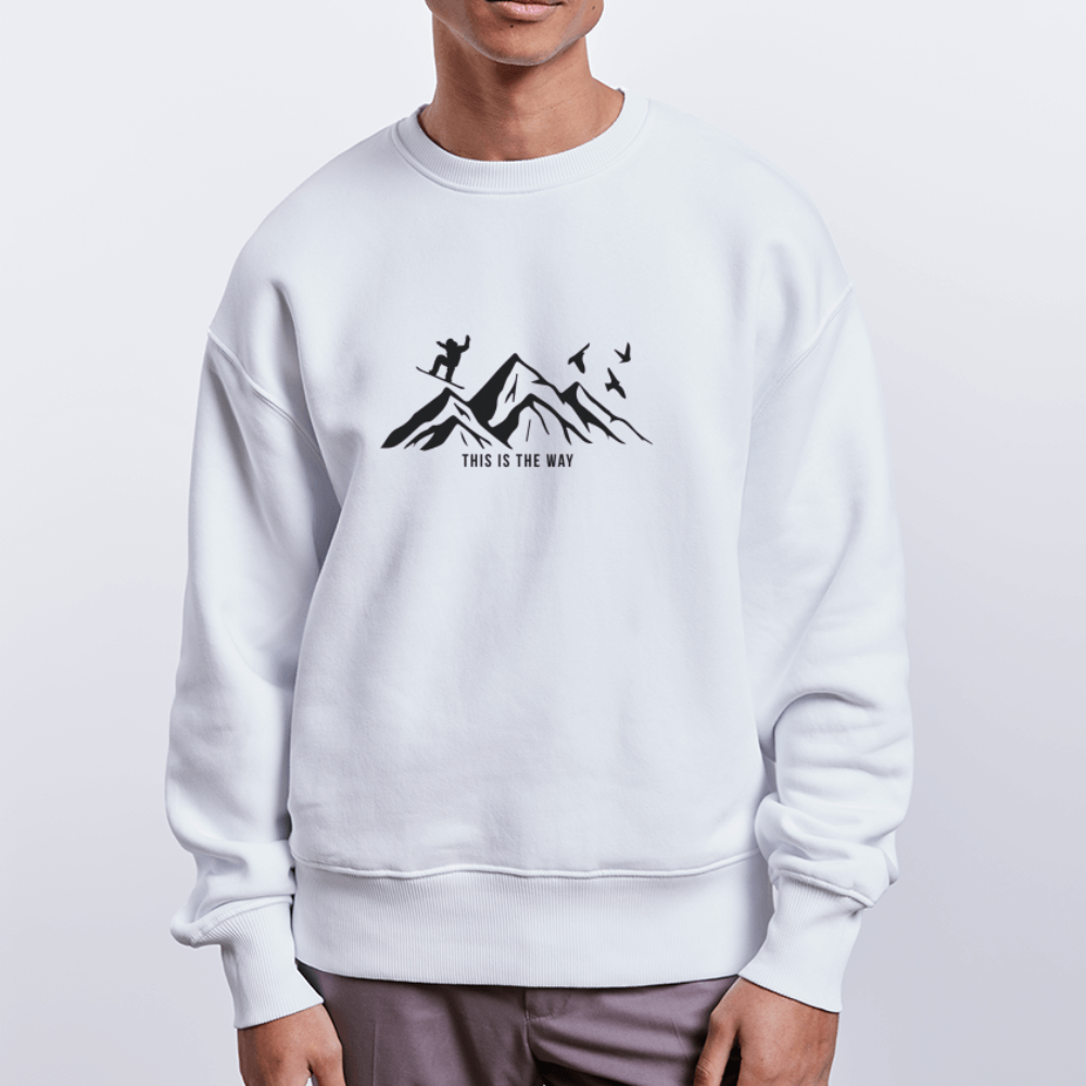 Stanley/Stella RADDER Unisex Oversize Organic Sweatshirt - white