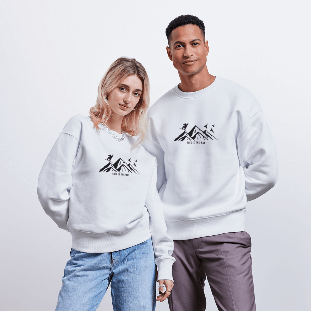 Stanley/Stella RADDER Unisex Oversize Organic Sweatshirt - white