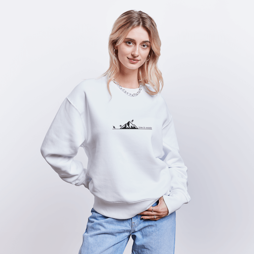 Stanley/Stella RADDER Unisex Oversize Organic Sweatshirt - white