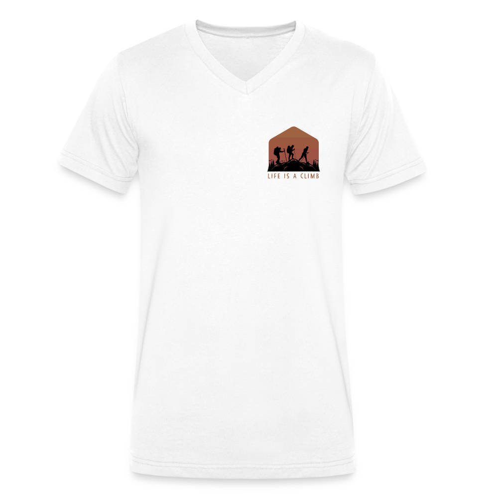 T-Shirt mit V-Ausschnitt für Männer - white